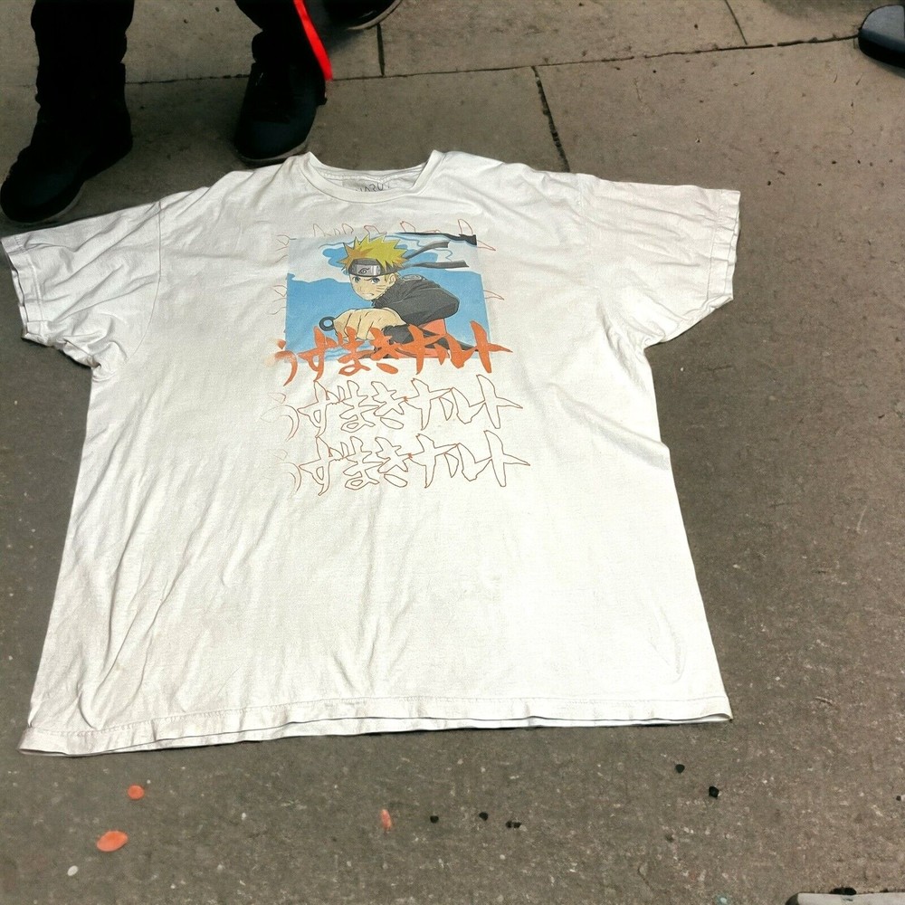 Vintage Naruto Shippuden Shirt 2xl Anime 2002 VTG Cond See Pics! Manga Video Gme